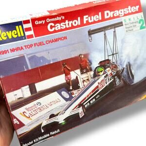 Vintage Revell model car kit for Gary Ormsby's Castrol Fuel Dragster